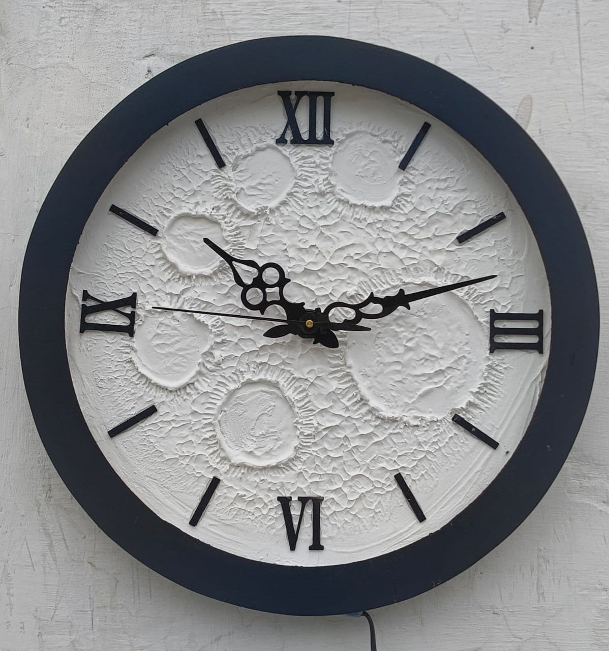 3D Handmade Moon Wall Clock
